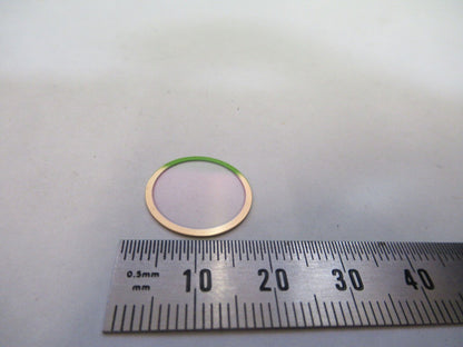 OPTICAL SAPPHIRE BLANK EDGE GOLD COATED  OPTICS AS PICTURED S8-A-55