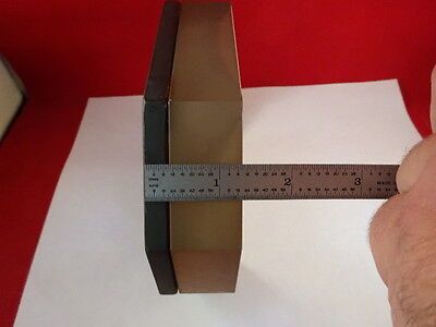 HEAVY OPTICAL GLASS MIRROR TRUNCATED NICE LASER OPTICS AS PICTURED &67-A-02