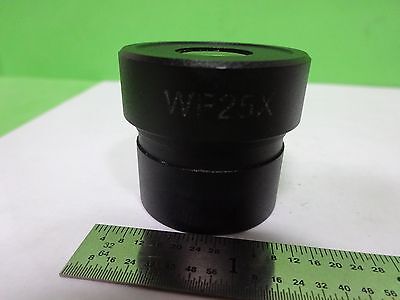 MICROSCOPE PART EYEPIECE OCULAR AMSCOPE WF 25X OPTICS AS IS BIN#72-M-13