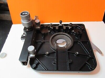 LEITZ SM-LUX GERMAN STAGE TABLE MICROMETERS MICROSCOPE PART as pictured 55R-B-26