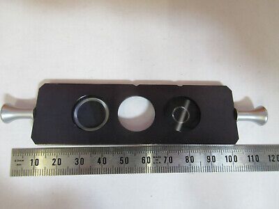 VICKERS UK ENGLAND SLIDE DARK FIELD PHASE MICROSCOPE PART AS PICTURED P3-A-11