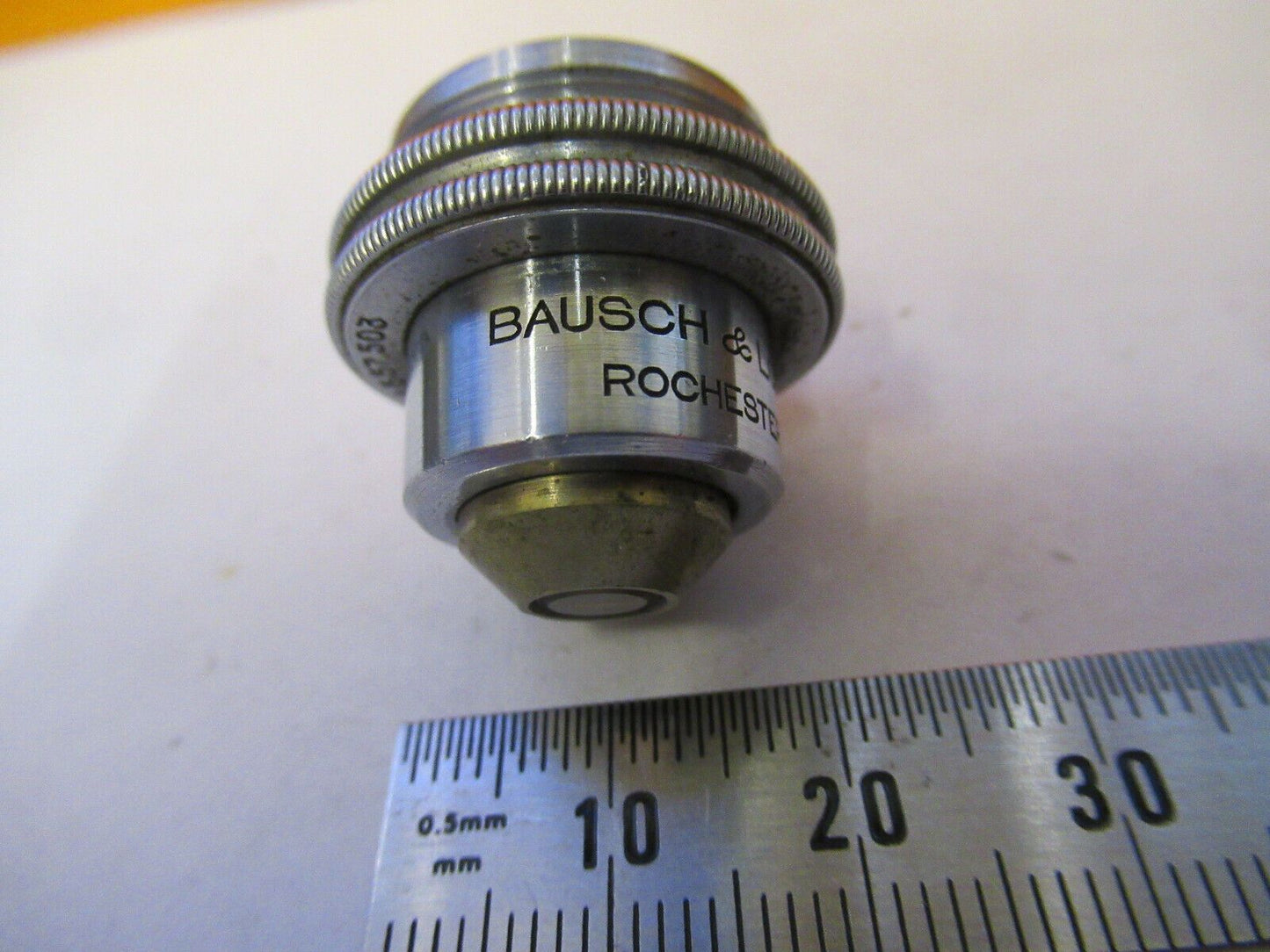 BAUSCH LOMB OBJECTIVE 5.5mm tubus 215mm  MICROSCOPE PART AS PICTURED &F9-A-21