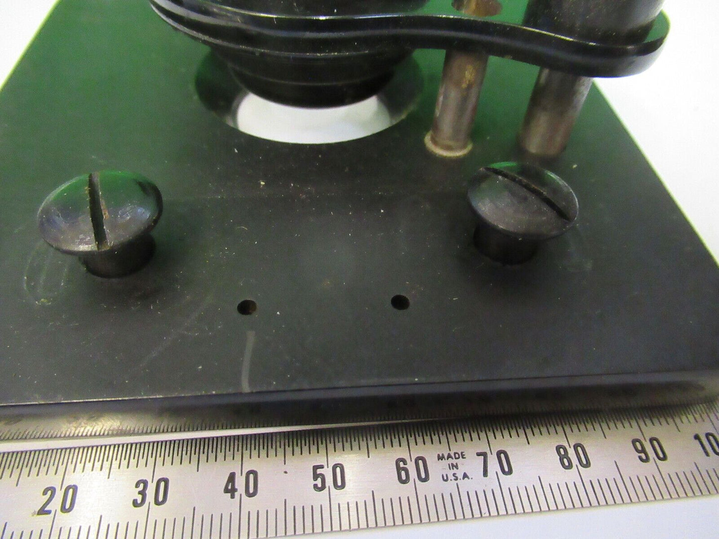 ANTIQUE SPENCER AO STAGE TABLE SPECIMEN MICROSCOPE PART AS PICTURED #R1-B-41