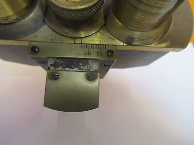 ANTIQUE ERNST LEITZ GERMANY BINOCULAR HEAD MICROSCOPE PART AS PICTURED 4B-FT-40