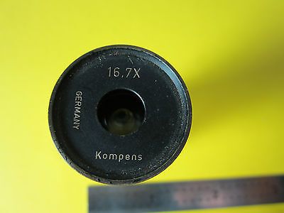 MICROSCOPE EYEPIECE OCULAR 16.7X GERMANY LENS OPTICS BIN#D1-39