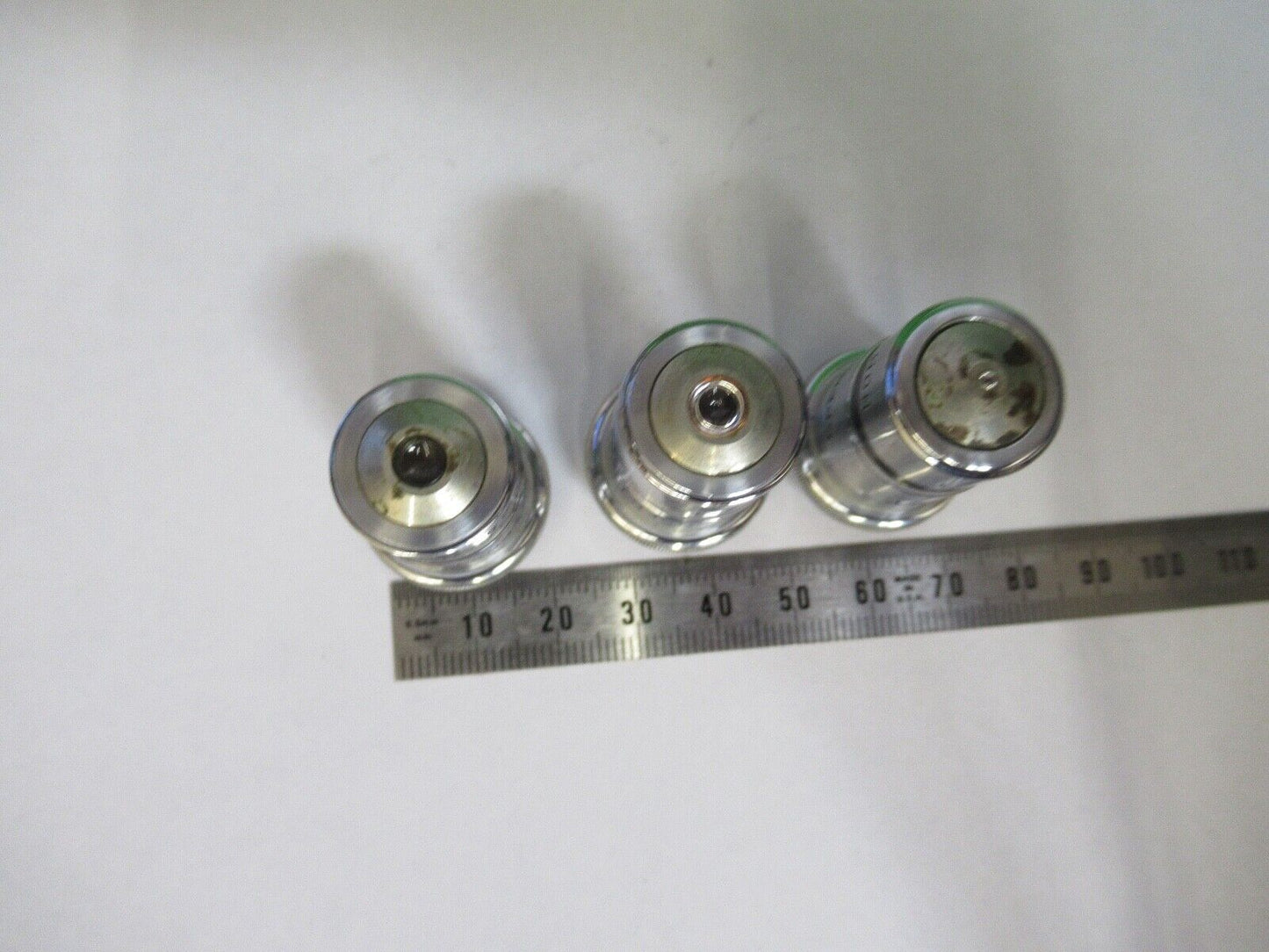 LOT OBJECTIVES SPENCER AO LENS OPTICS  MICROSCOPE PART AS PICTURED Q7-B-13