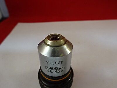 MICROSCOPE PART OLYMPUS JAPAN M10 OBJECTIVE OPTICS AS IS #AM-47