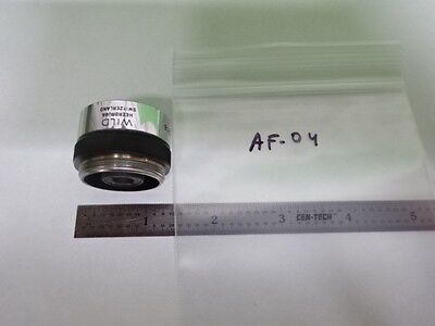 MICROSCOPE PART WILD HEERBRUGG SWISS EPI OBJECTIVE 4X OPTICS M20 AS IS #AF-04