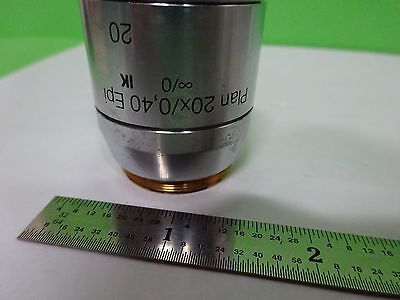 MICROSCOPE POLYVAR REICHERT LEICA OBJECTIVE PLAN 20X EPI DIC OPTICS BIN#W3-09