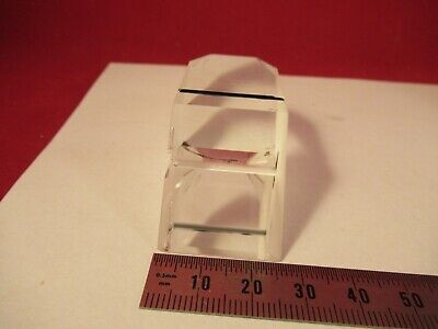 NIKON JAPAN GLASS PRISM [chipped] HEAD MICROSCOPE OPTICS AS PICTURED &14-A-05