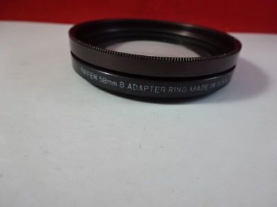 TIFFEN 58mm ADAPTER RING for MICROSCOPE PART OPTICS AS IS &51-A-52