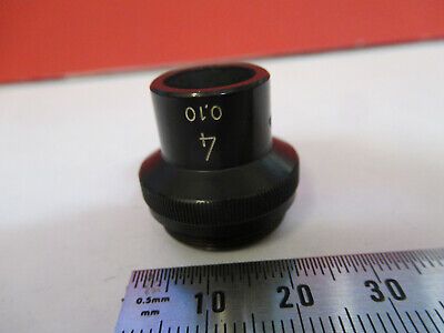 WILD HEERBRUGG SWISS OBJECTIVE 4X OPTICS MICROSCOPE PART AS PICTURED &87-FT-55