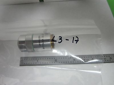 MICROSCOPE PART LEITZ WETZLAR GERMANY OBJECTIVE NPL 20X OPTICS BIN#L3-17