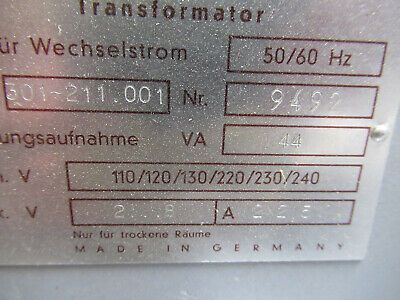 LEITZ WETZLAR GERMANY LAMP POWER SUPPLY 301-211.001 MICROSCOPE AS PICTURED #TD-2