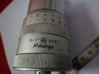 MITUTOYO HUGE MICROMETER SCREW POSITIONING MEASURE MICROSCOPE PART AS IS &99-06