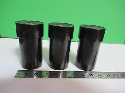 ANTIQUE EMPTY PLASTIC CANS OBJECTIVE SEIBERT MICROSCOPE PART AS PICTURED R9-A-48