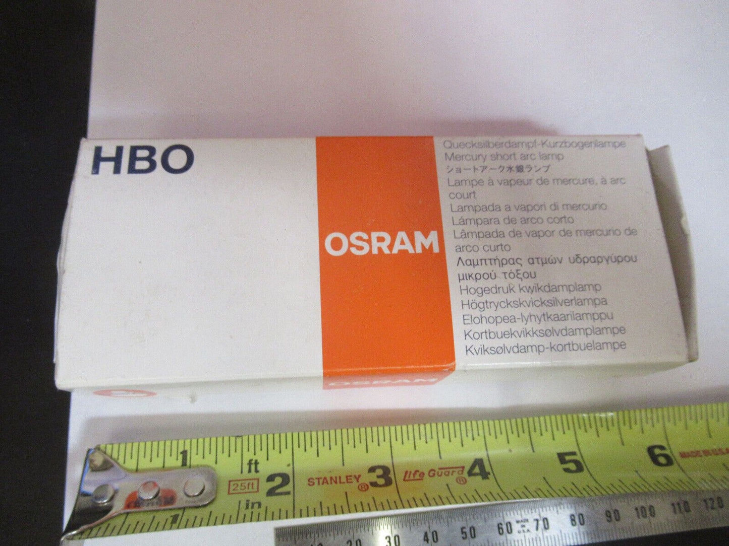 HBO OSRAM 103 W/2 LAMP BULB MICROSCOPE PART OPTICS AS PICTURED &S5-A-18