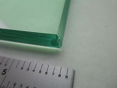 MICROSCOPE PART LARGE GLASS PLATE SPECIMEN TABLE [chips on corners] BIN#S8-01