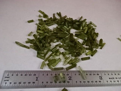 ROUGH TOURMALINE GREEN MINERAL CRYSTAL JEWELRY INDIA 50 GRAM LOT AS IS #14-A-05