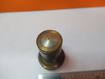 ANTIQUE BRASS CARL ZEISS 90X JENA OBJECTIVE MICROSCOPE PART AS PICTURED &7B-B-43