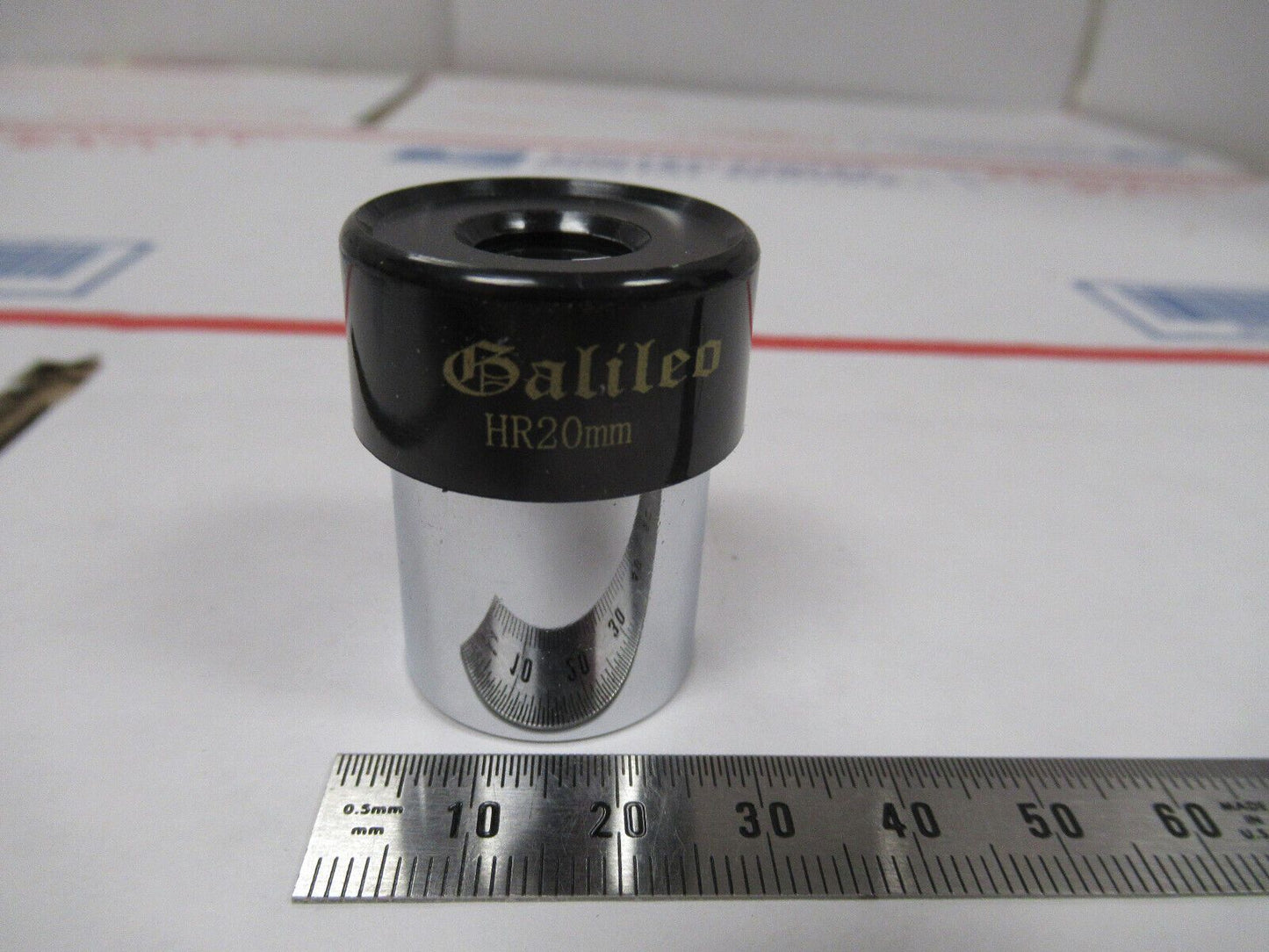 MICROSCOPE PART EYEPIECE GALILEO HR 20mm OPTICS LENS AS PICTURED &W7-B-51