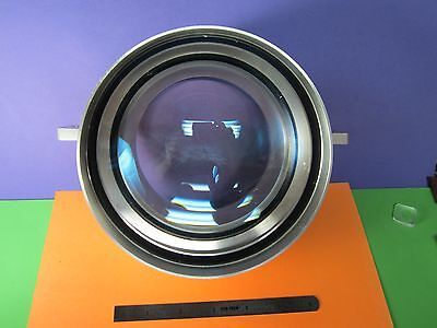 OPTICAL HUGE CONVEX CONCAVE MOUNTED LENS MIL SPEC LASER OPTICS AS PICTURED BN#36