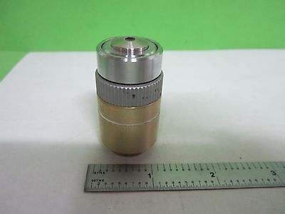 FOR PARTS MICROSCOPE PART OBJECTIVE  LEITZ [BENT THREAD] OPTICS AS IS S9-29