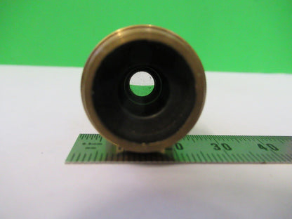 ANTIQUE BRASS E. LEITZ OBJECTIVE LENS "5" MICROSCOPE PART AS PICTURED Z4-B-58