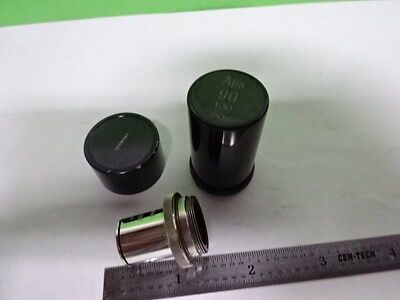 MICROSCOPE PART OBJECTIVE CARL ZEISS GERMANY APO 90X [dirty] OPTICS AS IS #AE-24