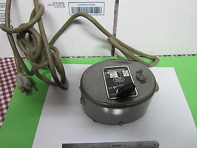 MICROSCOPE PART LEITZ VINTAGE TRANSFORMER LAMP ILLUMINATOR AS IS BIN#39