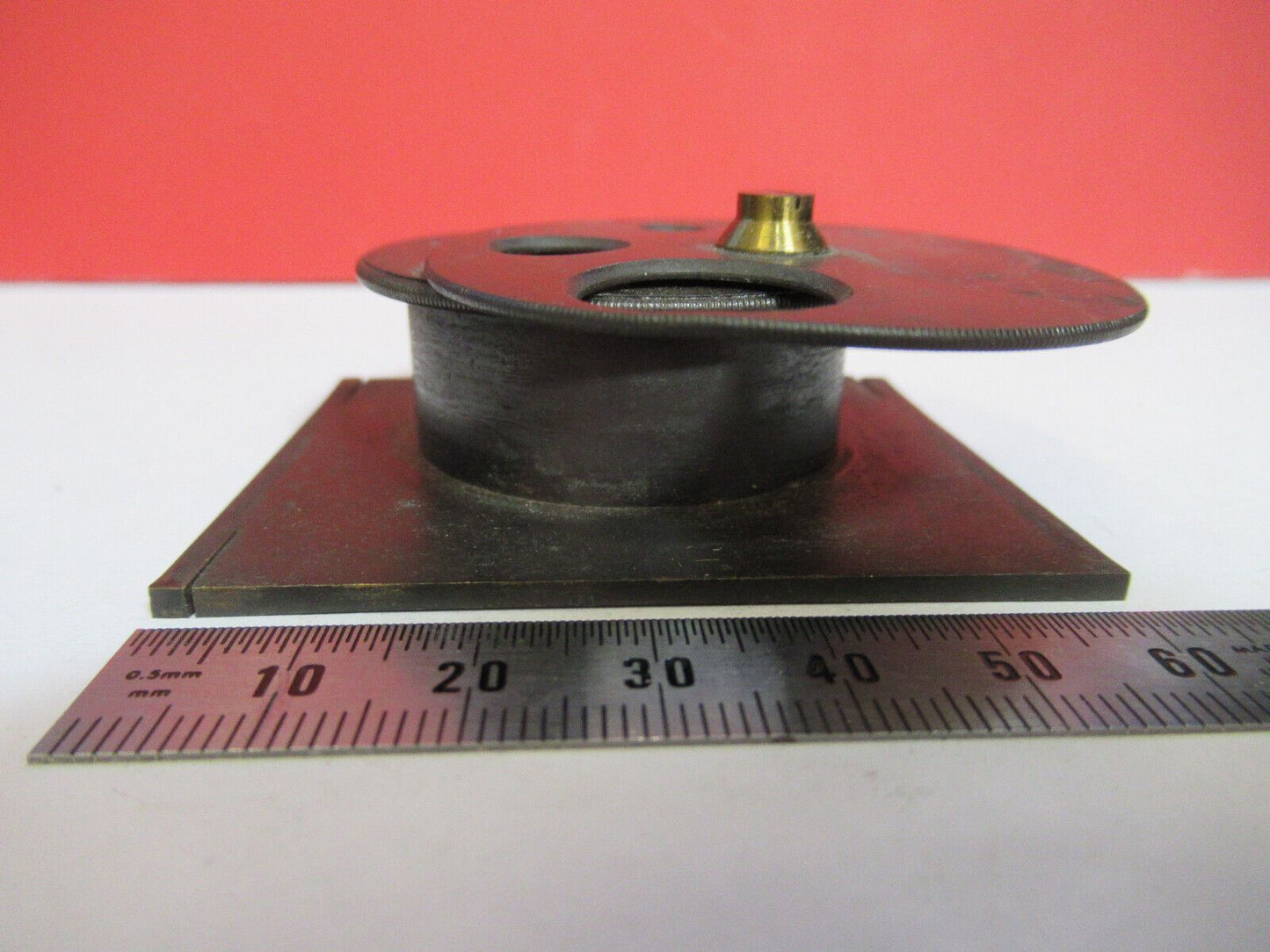 ANTIQUE BECK UK CONDENSER DIAPHRAGM MICROSCOPE PART AS PICTURED G4-A-87