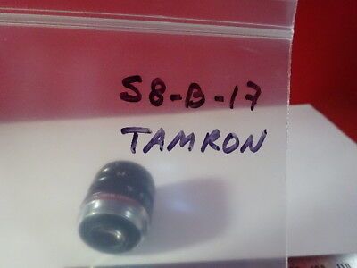 OPTICAL TAMRON JAPAN FOCUSING LENS + IRIS DIAPRAGM OPTICS AS IS &S8-B-17