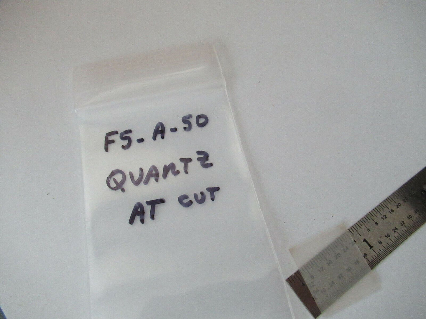 VINTAGE BLANK PIEZOELECTRIC QUARTZ CRYSTAL AT Y-CUT PIEZO SENSOR AS PIC #F5-A-50