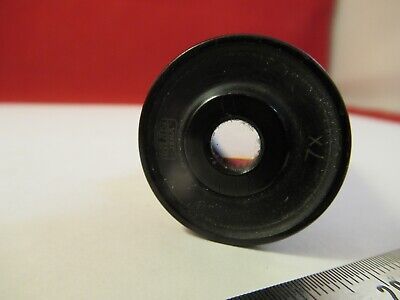 ANTIQUE CARL ZEISS JENA 7X OPTIC EYEPIECE GERMANY MICROSCOPE PART &FT-4-04B