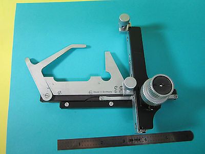 MICROSCOPE PART STAGE MICROMETER NICE LEITZ WETZLAR GERMANY OPTICS BIN#HM-LUX