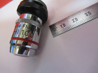 WILD HEERBRUGG SWISS OBJECTIVE 100X IRIS FLUOTAR MICROSCOPE PART OPTICS Y6-B-37