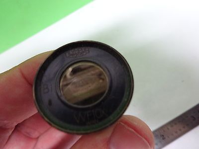 MICROSCOPE PART EYEPIECE OCULAR OLYMPUS WF10X OPTICS AS IS BIN#72-M-18