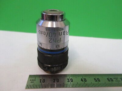 ZEISS GERMANY PHASE PH2 40X LENS OBJECTIVE MICROSCOPE PART AS PICTURED &Q9-A-109