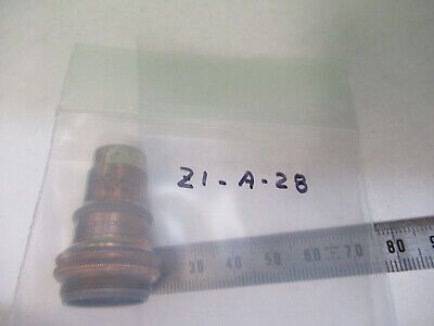 ANTIQUE BAUSCH LOMB BRASS 4mm OBJECTIVE MICROSCOPE PART AS PICTURED &Z1-A-28