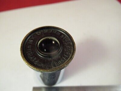 LEITZ GERMANY MICROSCOPE PART EYEPIECE OCULAR 10X LENS OPTICS AS PICTURED 8-A-17