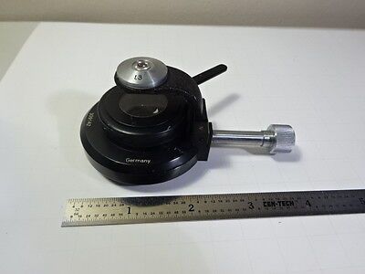 MICROSCOPE PART ZEISS WINKEL GERMANY CONDENSER + DIAPHRAGM 309142 OPTICS B#AE-50