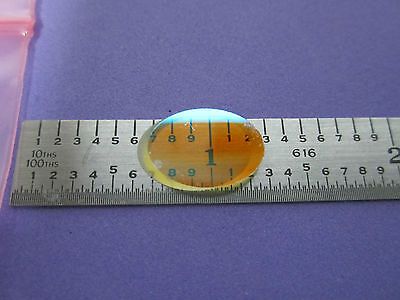 OPTICAL COATED LENS OVAL FILTER LASER OPTICS #6-121