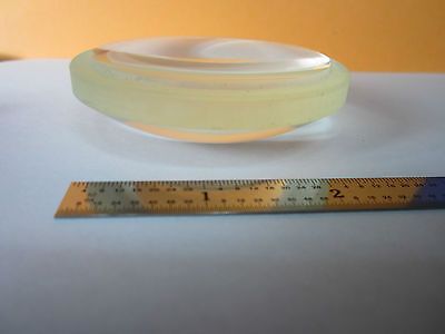 OPTICAL CONVEX LENS MADE WITH WEIRD YELLOW TINT GLASS LASER OPTICS BIN#31-05