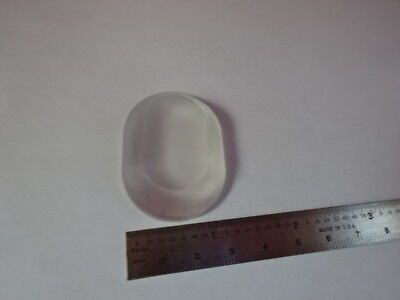 OPTICAL OVAL GLASS PRE-FORM POLISHED FACE MIL SPEC USA OPTICS AS PICTURED &94-72