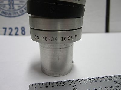 MICROSCOPE PART EYEPIECE BAUSCH LOMB STEREO 53-70-34 OPTICS BIN#Q4-R-29