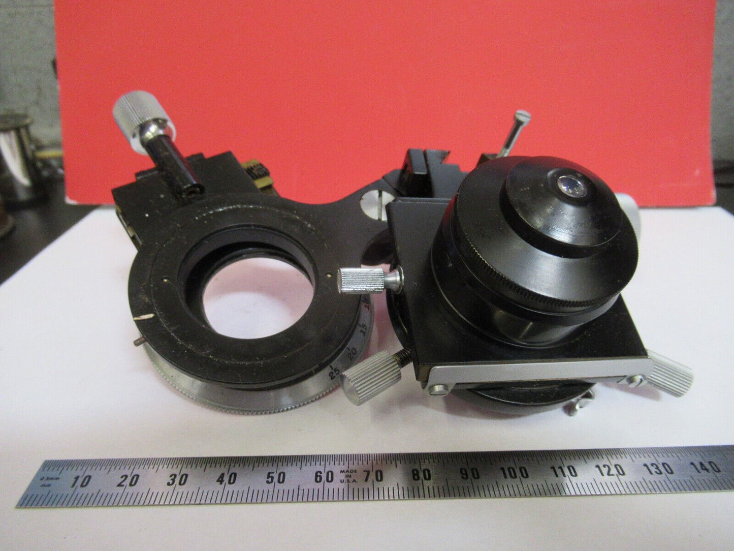 PRO BAUSCH LOMB POL CONDENSER ASSEMBLY MICROSCOPE PART AS PICTURED &S9-A-70