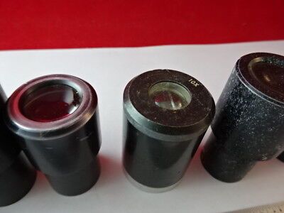 for parts LOT EYEPIECES OPTICAL AO BL MICROSCOPE PART OPTICS AS IS #F3-A-03