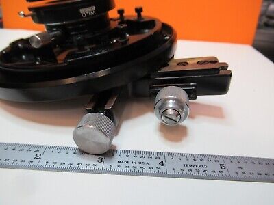 WILD M11 SWISS STAGE TABLE CLIPS BINOCULAR MICROSCOPE PART AS PICTURED &16-C-06