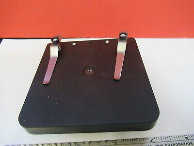 AMSCOPE STAGE TABLE WITH CLIPS MICROSCOPE PART AS PICTURED &A7-B-01