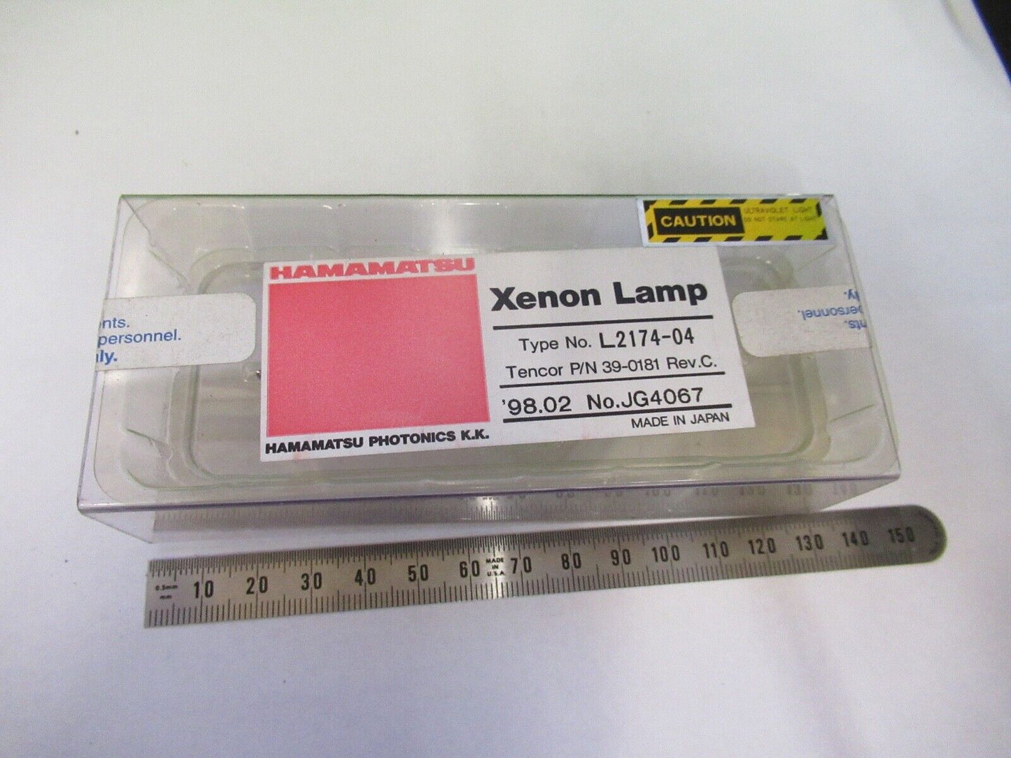 HAMAMATSU XENON LAMP BULB TENCOR L2174-04  MICROSCOPE PART AS PIC G5-A-73